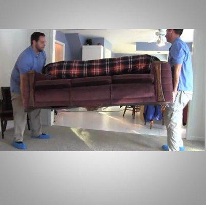 We move the furniture for you!  Its part of the service - not an extra!!