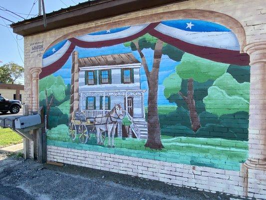 Mural adjacent to the post office