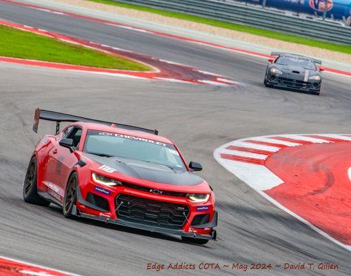 Enjoying COTA after John dialed my track alignment