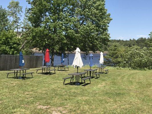 Seating by the water