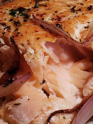 This is the second salmon that was uncooked