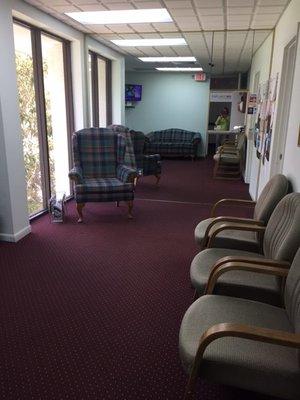 Dr. Boyett's office waiting room.
