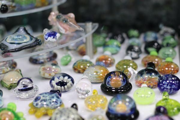 Variety of pendants available at Hywaze smoke shop