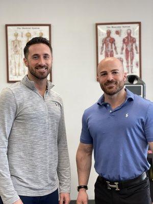 Dr. Michael Dagro, DPT (right) and Mark Willenbacher, PTA (left)