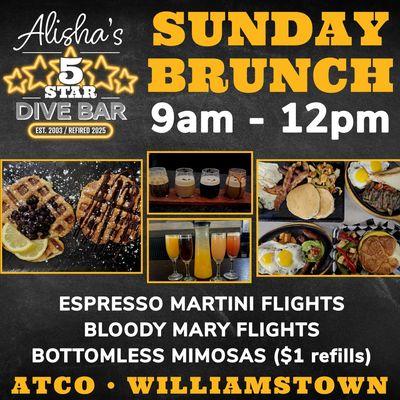 Sunday Brunch 9am-12pm