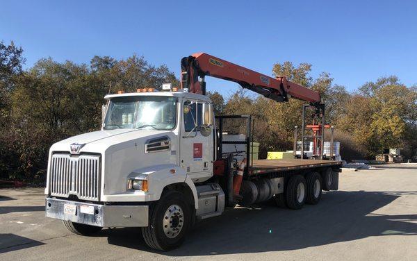 THEY HAVE JLGS , BOOMS, PROWLERS, BIG TRUCKS AND SMALL TRUCKS FOR DELIVERIES