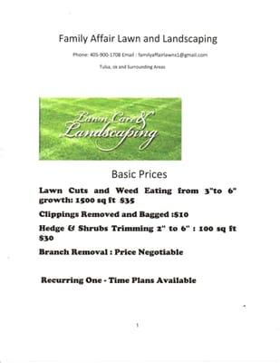 Family Affair Lawn and Landscaping