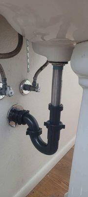 New P-Trap and Sink Drain Assembly