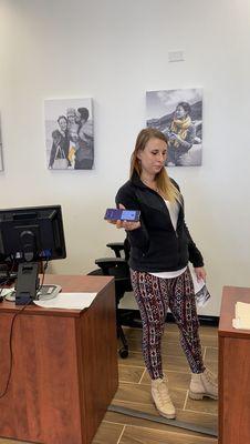 Female Hertz employe claiming we had to boxed in a corner