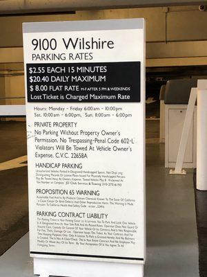 9100 Wilshire Parking