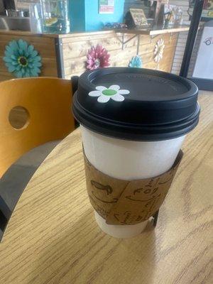 Hot dirty chai latte