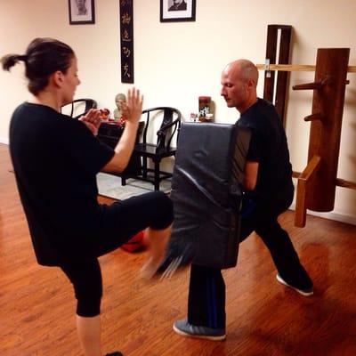 Kicking stuff. It's just fun.