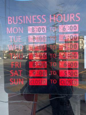 Business hours