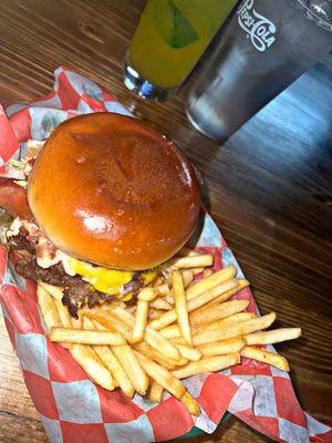 Ultimate bacon burger