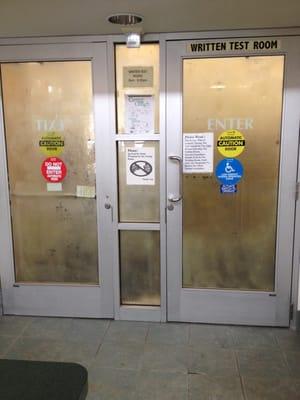 Go straight to the room for the knowledge exam!