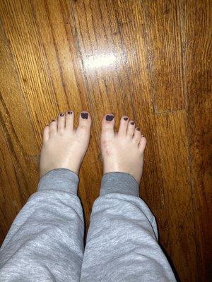 Please ignore my bug bites & hairy toes. OPI #47