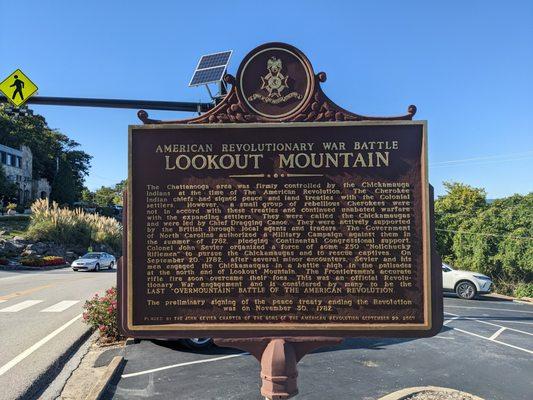 Lookout Mountain Historical Marker