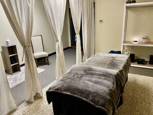 My massage suite is wonderfully quiet and peaceful.