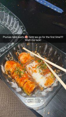 Fire Plumas lake sushi!!!!!!