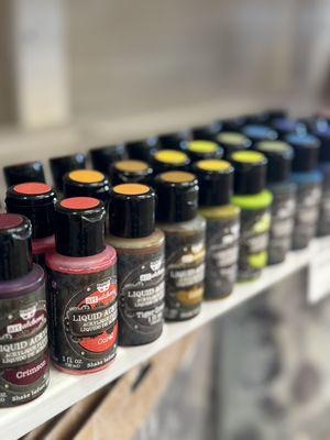 Some of our acrylic paints in beautiful colors to help create magic anywhere you want.