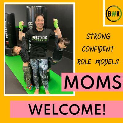 Moms love our Kickboxing Program