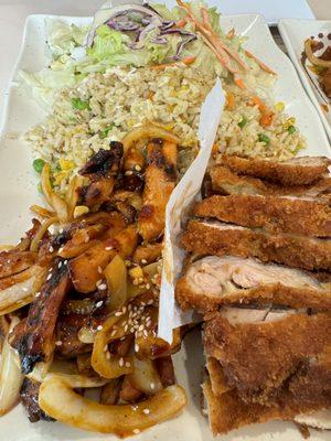 Spicy chicken/Chicken Katsu Combo