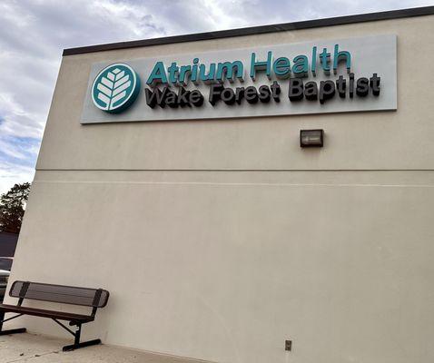 Sign outside