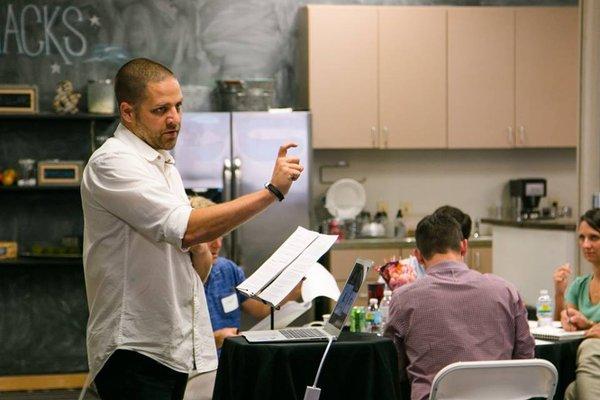 CCO, Brad Wise teaching a Masterclass in Storytelling.