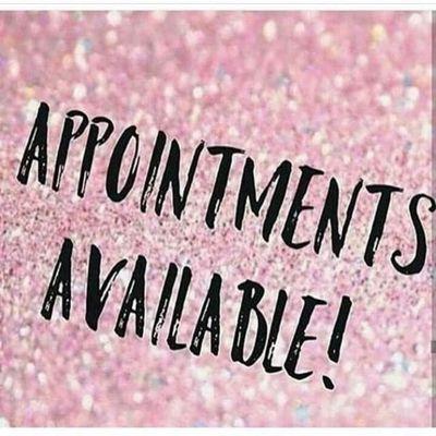 Appointments available