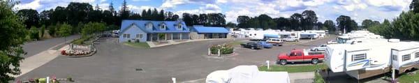 Knox Butte Rv park office, south laundry and shower facility.
