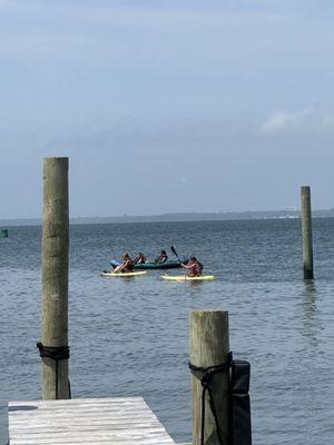 Complimentary kayaks