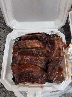 Full slab of baby back ribs