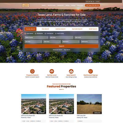 Custom Real Estate Website Project with IDX Broker Integrated for MLS Data