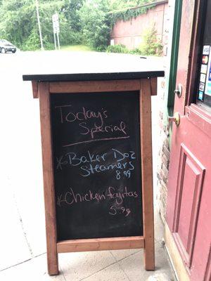Lunch specials change daily