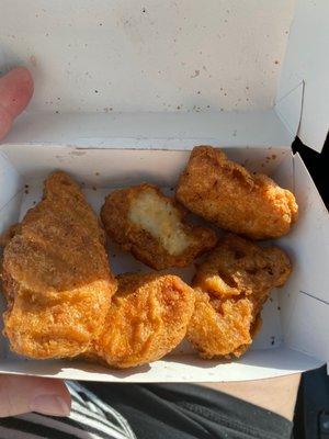 Stale chicken nuggets