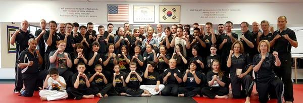 A workout with Chief Master M K Lee at Master Black school