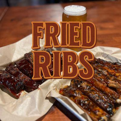 What pairs better with Nebraska craft beer than Pork Ribs, flashed fried, and covered in your choice of our 20+ wing flavors?