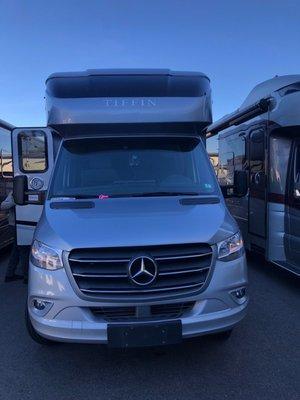 This is one of the actual Tiffin RVs we saw