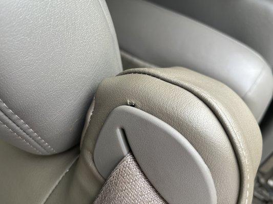 Cut material will tear easily not