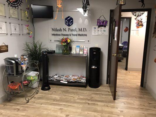 Coffee station with tv