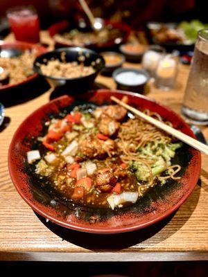 Sesame Chicken with Lo Mein