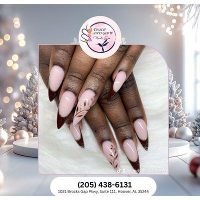 Christmas magic starts at your fingertips Beautiful nails always set the mood for holiday joy. Book your festive glow today