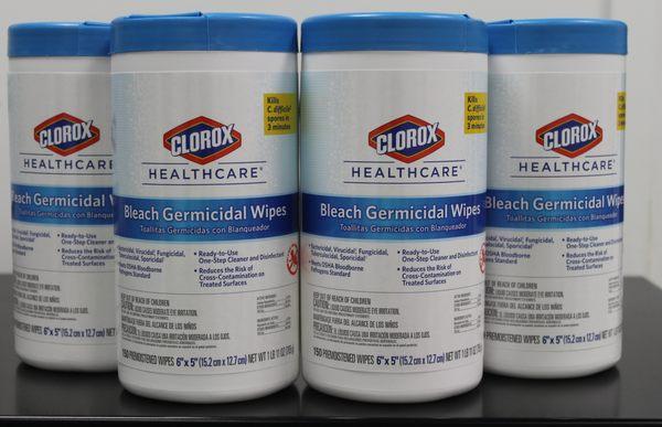 Quality disinfectant wipes always in stock