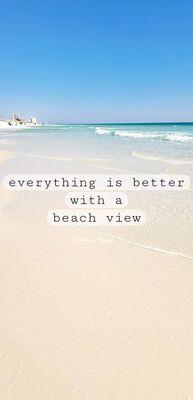 Everything is better with a beach view!