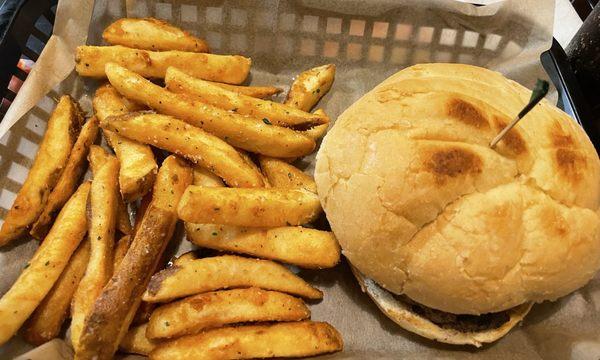 Hamburger w tasty Fries