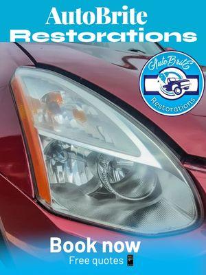 We at AutoBrite ensure our customers are safe so let us take care of those oxcides yellow lights and give your car a new look as well