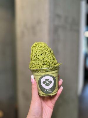 Matcha Mont Blanc Soft Serve