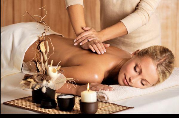 Deep tissue relaxing body massage