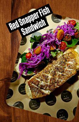 Red Snapper Hot Pressed Sandwich