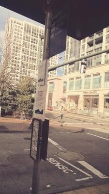 Bellevue Transit Center - Bus Bay 6 - Sound Transit buses to Sea-Tac Airport, Auburn & Kent